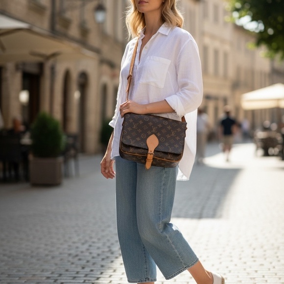 Louis Vuitton Monogram Tan Crossbody Bag - Picture 2 of 12